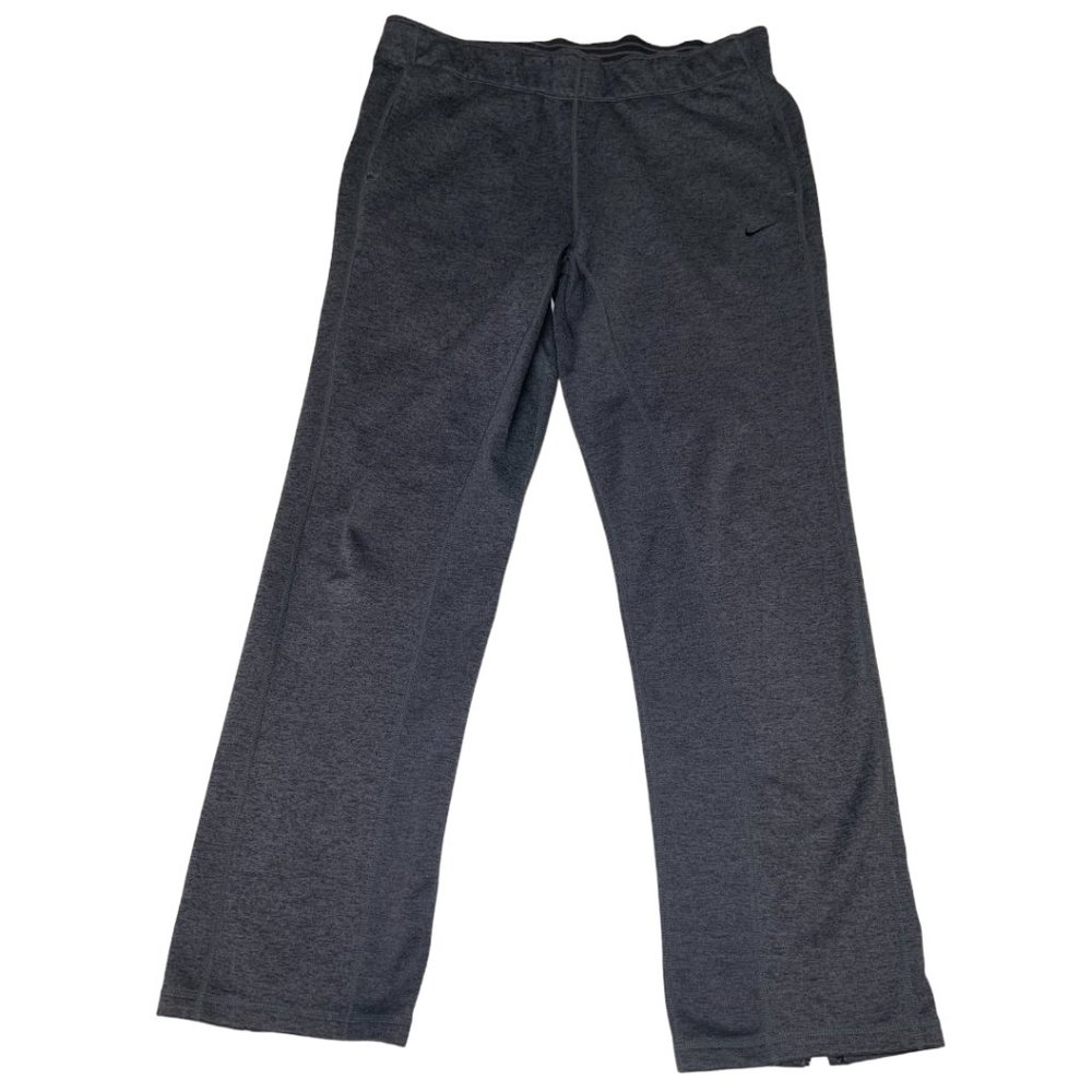 Nike Thermafit Charcoal Sweatpants Zipper Bottoms Medium